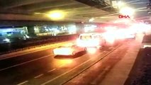 İstanbul-Şişli'deki Otobüs Kazası Güvenlik Kamerasında