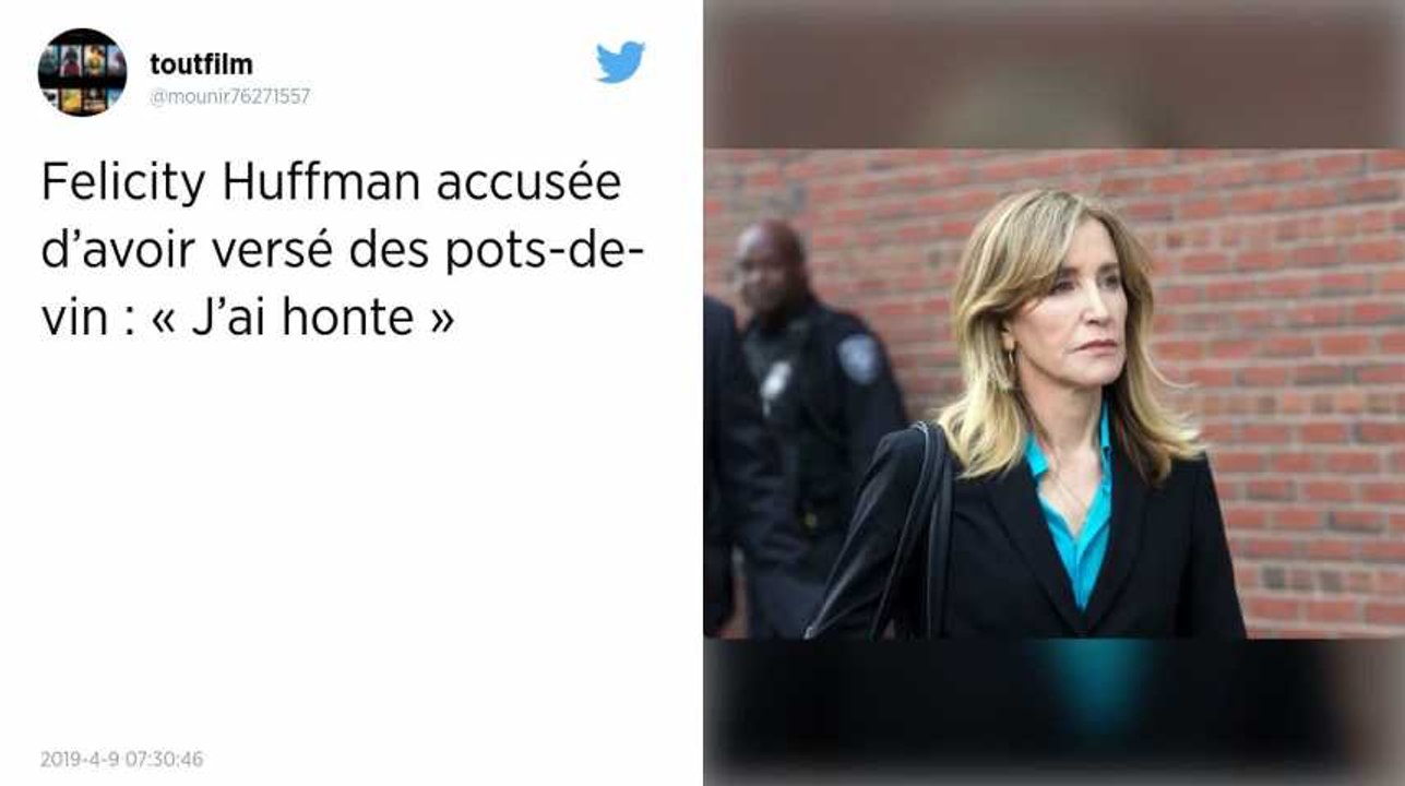Corruption pour entrer à l’université : l’actrice Felicity Huffman de « Desperate Housewives » plaide coupable
