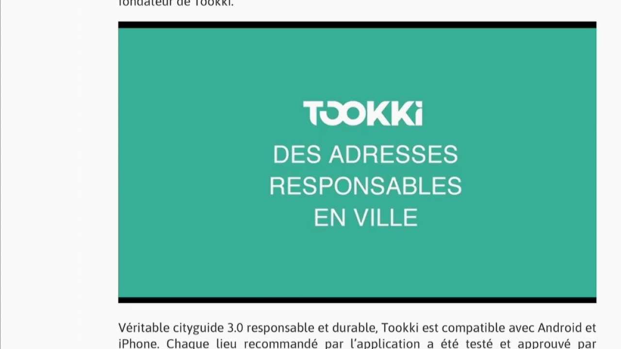 Tookki : les vacances responsables !