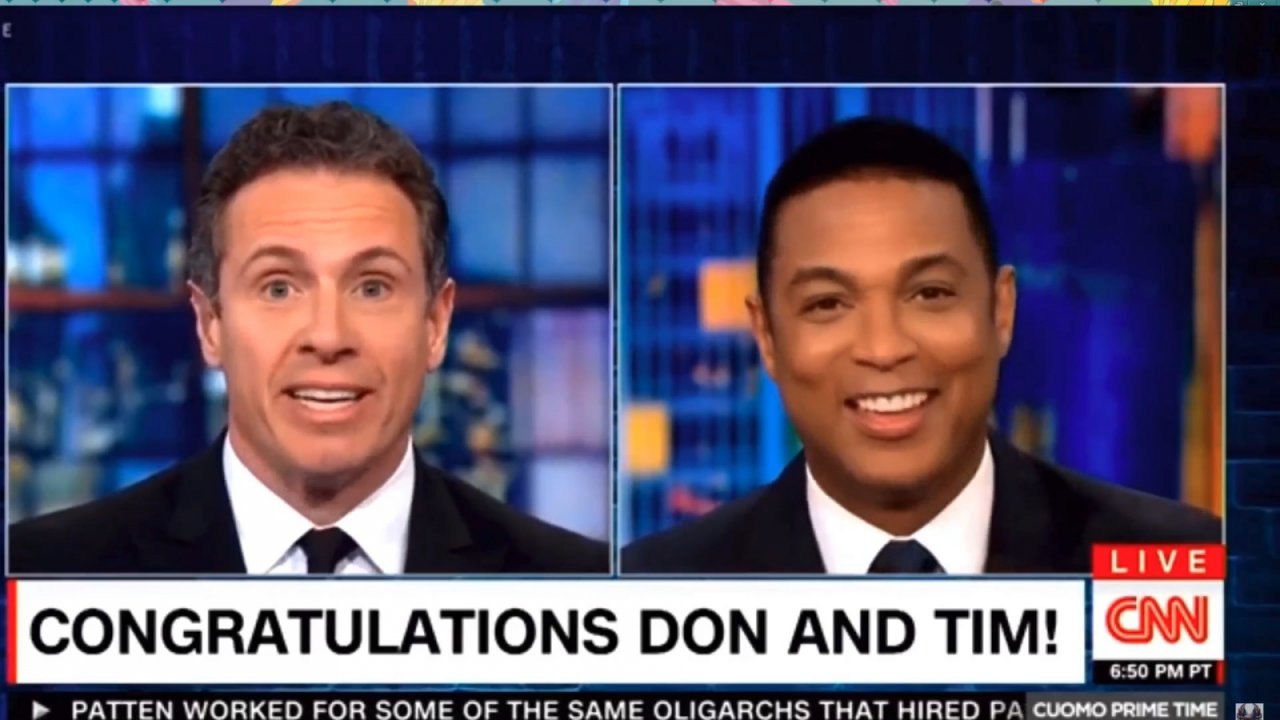 CNN's Cuomo Teases Don Lemon On Engagement Ring:  'Liberace Was Embarrassed'