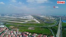 Atatürk Havalimanı boş hali havadan görüntülendi