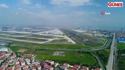 Atatürk Havalimanı boş hali havadan görüntülendi