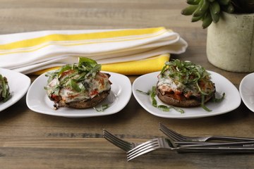 Mushroom Melts Stuffed with Chicken Sausage