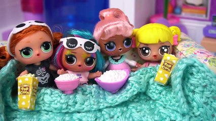 Barbie Doll LOL Family Slumber Party Evening Routine Playdate with Baby Goldie | Boomerang