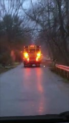 Mailbox Mangled by School Bus