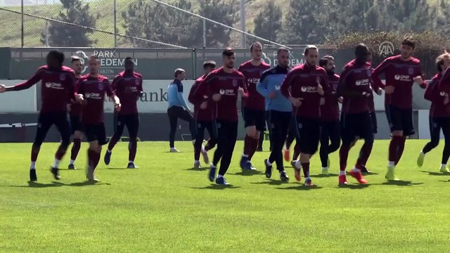 Trabzonspor, Bursaspor maçı hazırlıklarını sürdürdü - TRABZON