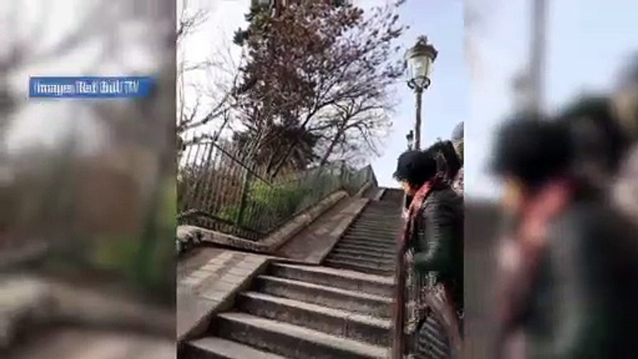 Il descend Montmartre à VTT - VTT - Extrême