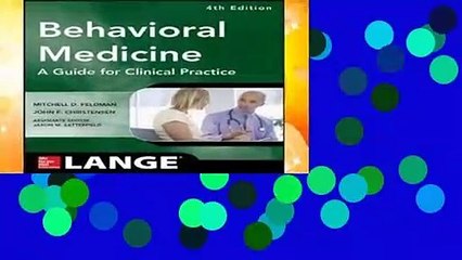 Behavioral Medicine A Guide for Clinical Practice 4/E (Lnage)
