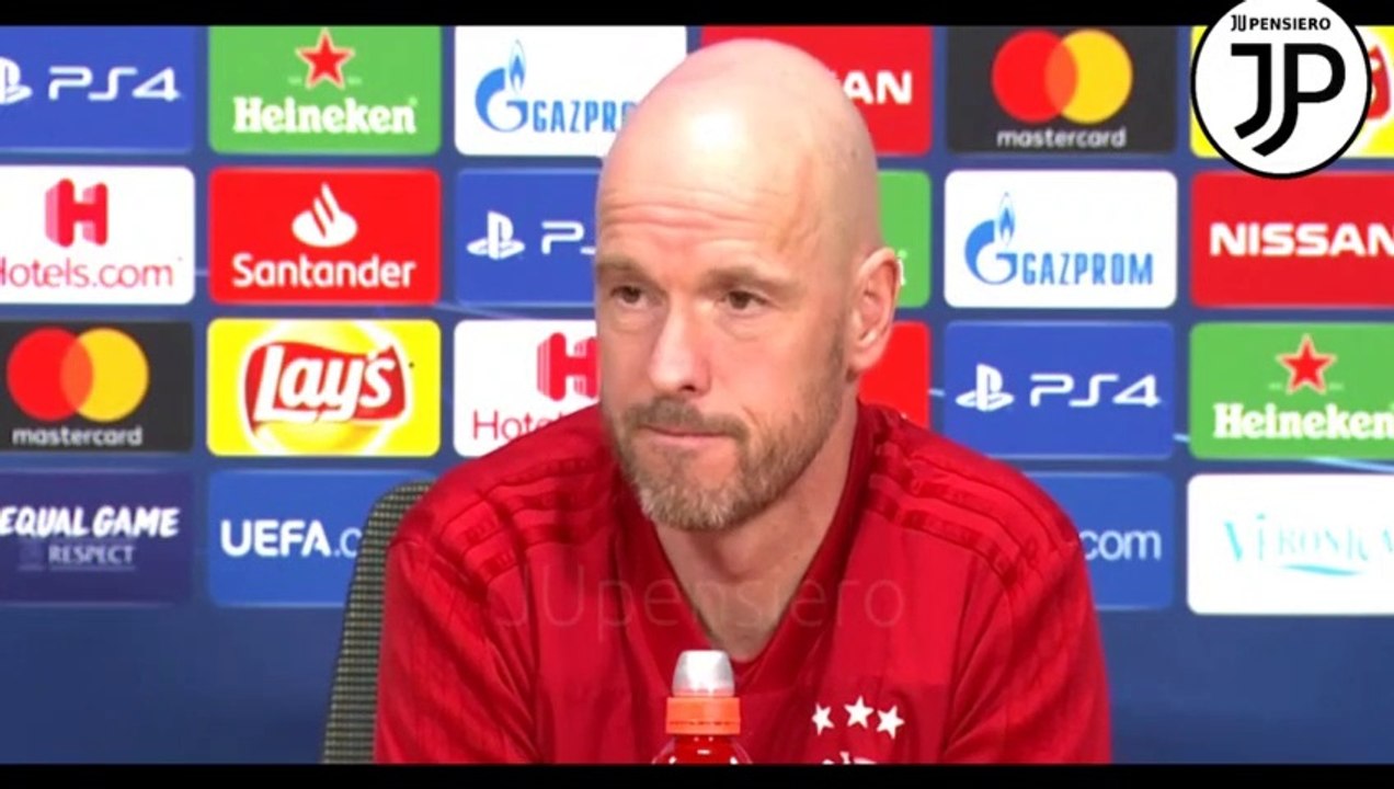 Conferenza stampa Ten Hag e Ziyech pre Ajax-Juventus | Ziyech: "Benatia mi ha detto che possiamo battere la Juve" | Ten Hag: "Ronaldo? Vogliamo giocare contro i migliori, Chiellini assenza importante... De Jong sta bene." | 09.04.2019