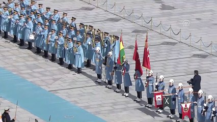 Cumhurbaşkanı Erdoğan, Bolivya Devlet Başkanı Ayma'yı resmi törenle karşıladı - ANKARA