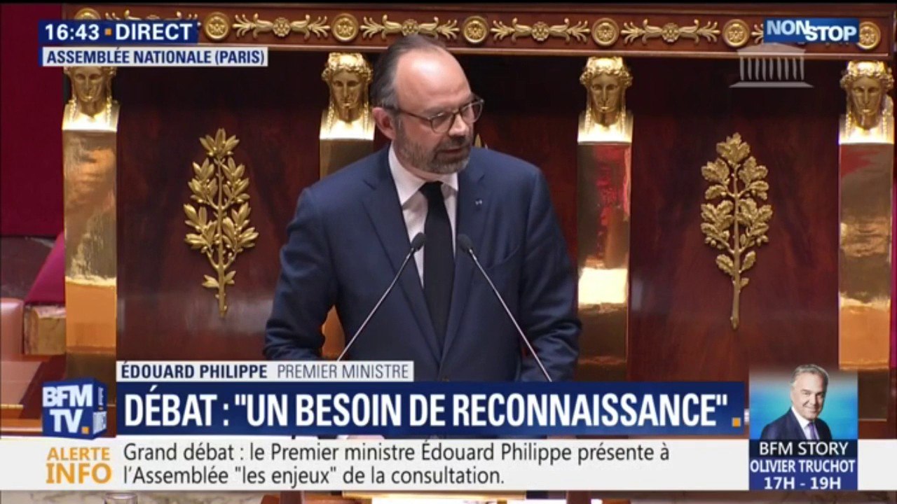 Édouard Philippe devant l'Assemblée nationale: "Nous devons construire une démocratie plus délibérative"