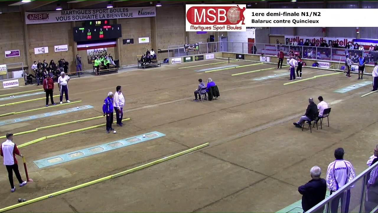 Première demi-finale, tir en relais N1N2, Balaruc-les-Bains contre Quincieux, France Tirs, Martigues 2019