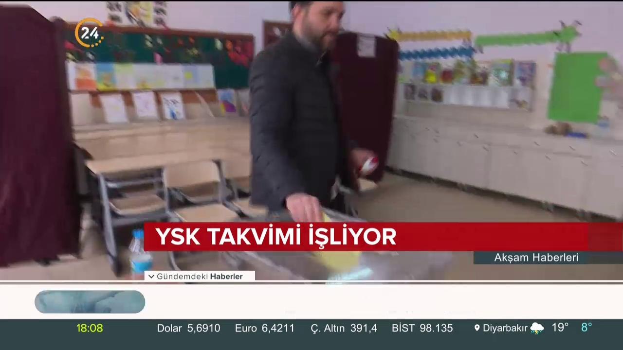 YSK takvimi işliyor