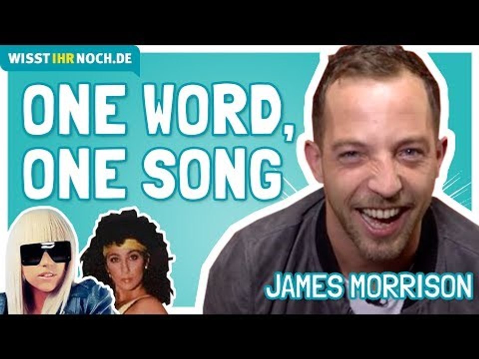 James Morrison performs songs by Lady Gaga and Cher in a game of song association