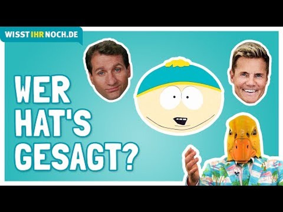Dieter Bohlen, Klaus Kinski, Al Bundy oder Eric Cartman - Wer hat’s gesagt? Mit Ingo ohne Flamingo