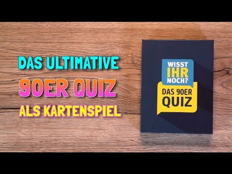 Das 90er-Quiz als Kartenspiel mit 200 Fragen in 4 Kategorien