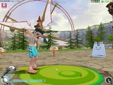 pangya monts enchantés trou 4 HIO beam