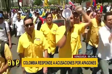 Colombia rechaza acusaciones de Maduro por apagones