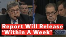 Attorney General William Barr Says Mueller Report Should Be Released Within A Week