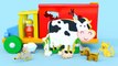 Animals with Kids Truck | Cow Pig Cat | Cartoon Animationfor Children Babies