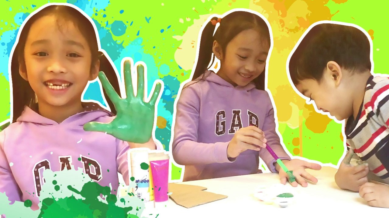 Hand Painting Art Activity with my little brother.