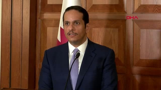 Dışişleri Bakanı Çavuşoğlu, Katar Başbakan Yardımcısı ve Dışişleri Bakanı Al-Thani ile Ortak Basın...