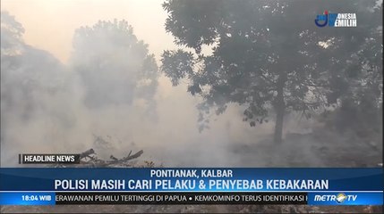 Lebih dari 1 Hektare Lahan Terbakar di Pontianak