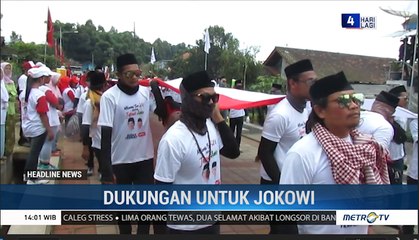 Kirab Merah Putih Sepanjang 2019 Meter Tandai Dukungan untuk Jokowi