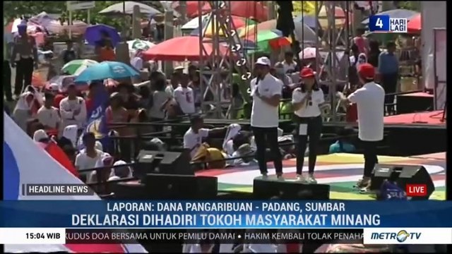 Deklarasi Dukungan Jokowi-Ma'ruf di Padang