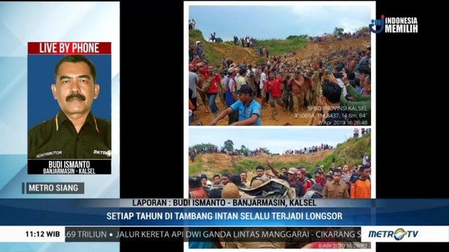 Hampir Setiap Tahun Tambang Intan di Kalsel Longsor