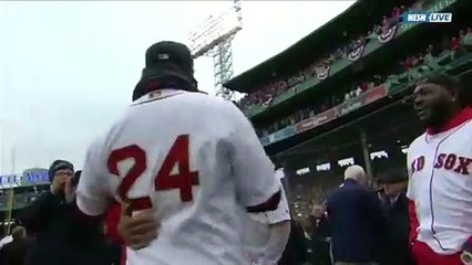 Manny Ramirez Has The Time Of His Life At Red Sox Home Opener
