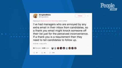 This Exec Won't Hire You Without a Post-Interview Thank-You Note, and the Internet Goes Off