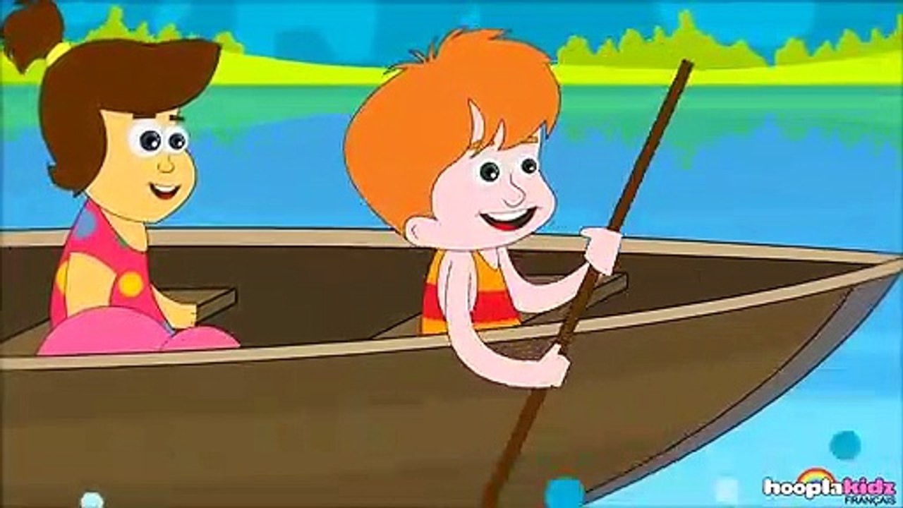 Comptine: rame rame rame ton bâteau | row row row your boat | par hooplakidz français