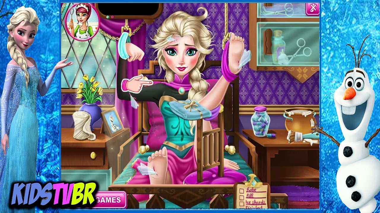DISNEY PRINCESS ELSA  ELSA HOSPITAL RECOVERY  DISNEY GAMES  KIDS TV BR