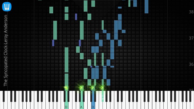 [Piano Solo]The Syncopated Clock, Leroy Anderson-Synthesia Piano Tutorial