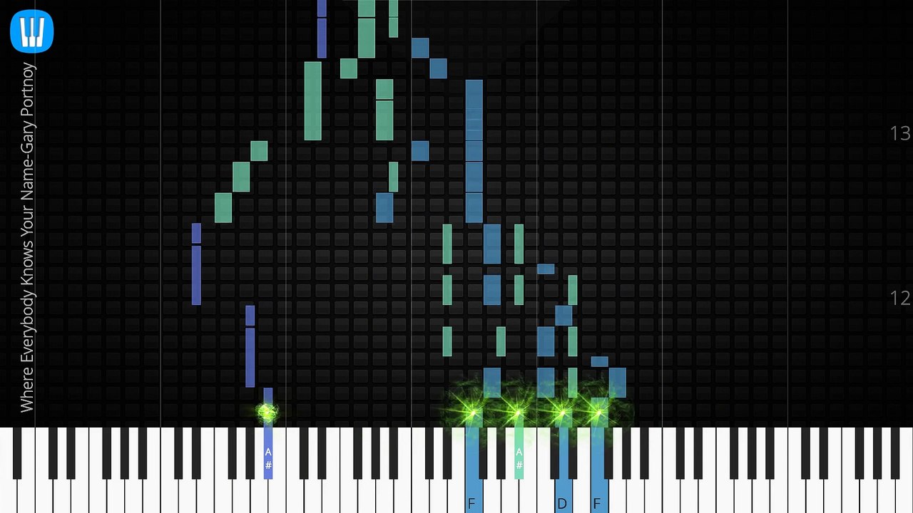  [Piano Solo]Where Everybody Knows Your Name-Synthesia Piano Tutorial