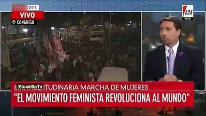 Eduardo Feinmann indignado por el discurso del 8M y recordar a Maldonado