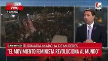 Eduardo Feinmann indignado por el discurso del 8M y recordar a Maldonado