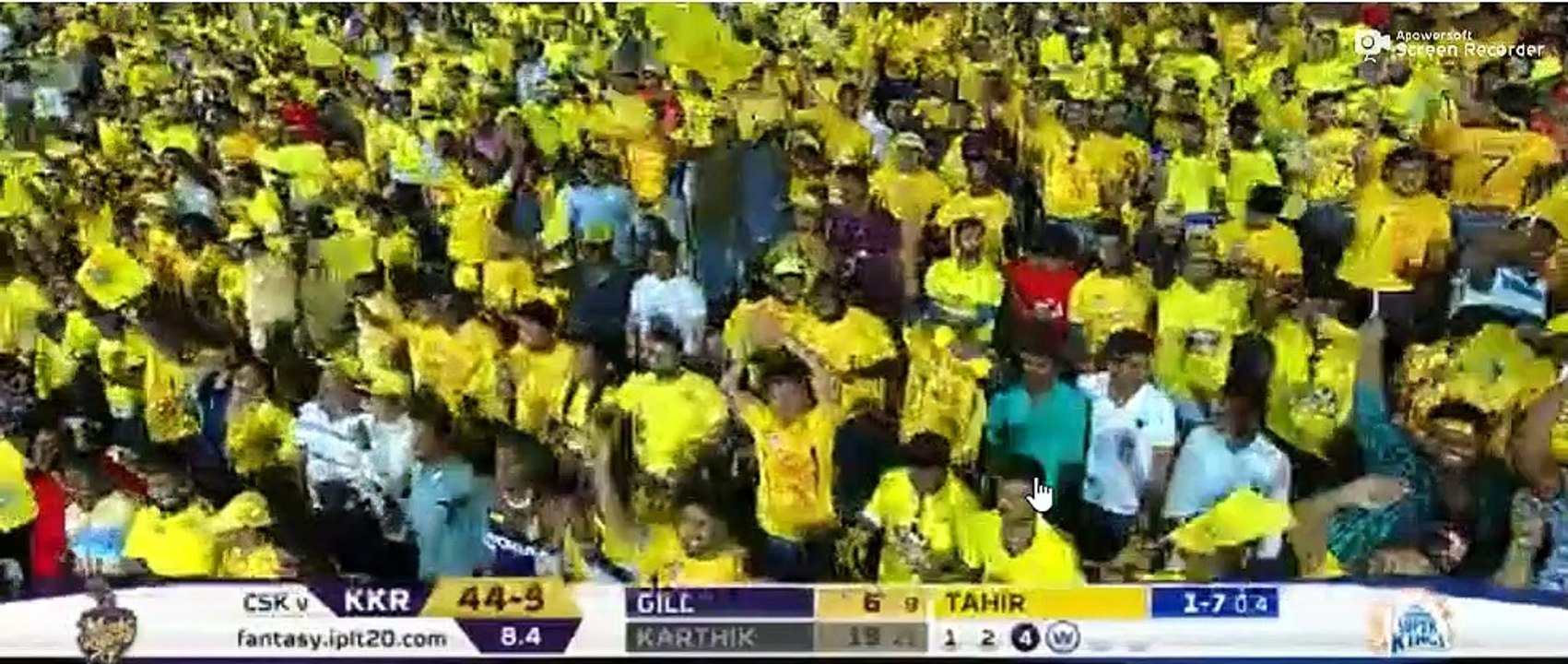 KKR lost their first six wickets for only 47 as CSK kept them grounded in Match 23 of VIVO IPL 2019