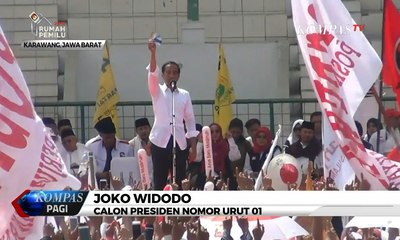 Kampanye di Karawang, Jokowi Kembali Sosialisasikan 3 "Kartu Sakti"