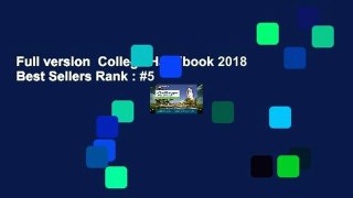 Full version  College Handbook 2018  Best Sellers Rank : #5