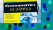 Econometrics For Dummies  For Kindle