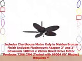 Casablanca Charthouse Ceiling Fan Model CA55010 in Maiden Bronze Blades Sold Separately