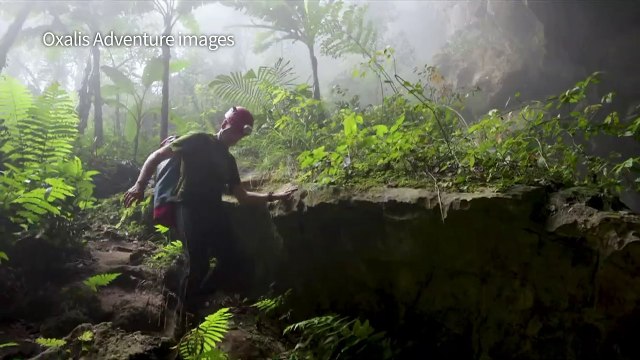 Thai cave boy divers explore new tunnel in Vietnam