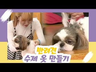 맹승지, 반려견 수제 옷 만들기 [오 마이 펫] 7회