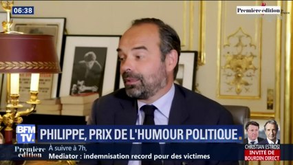 "Les emmerdes" d'Édouard Philippe lui font gagner le grand prix de l'humour politique