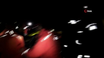 Uçurumdan uçan aracın sürücüsünün 3 saat sonra cansız bedeni bulundu