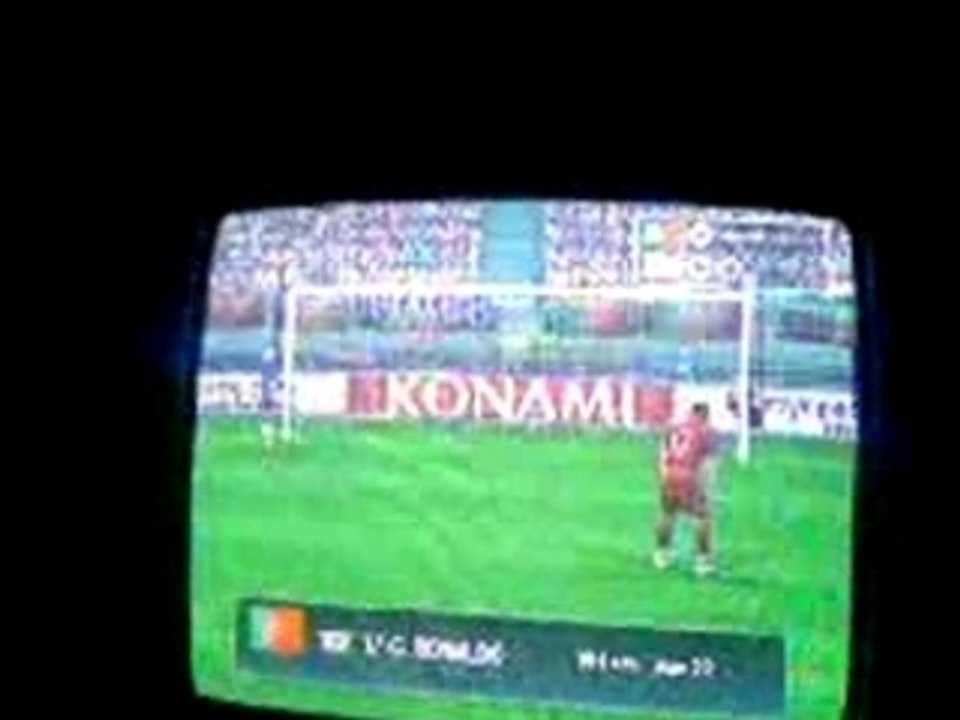 séance de tir au but PES 2008 PORTUGAL-ANGLETERRE