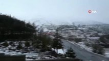 İzmir'in Zirvelerine Nisan Ayında Kar Yağdı