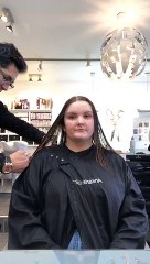 How to cut a Long Bob Haircut Tutorial - Long Bob forward Graduation on long hair